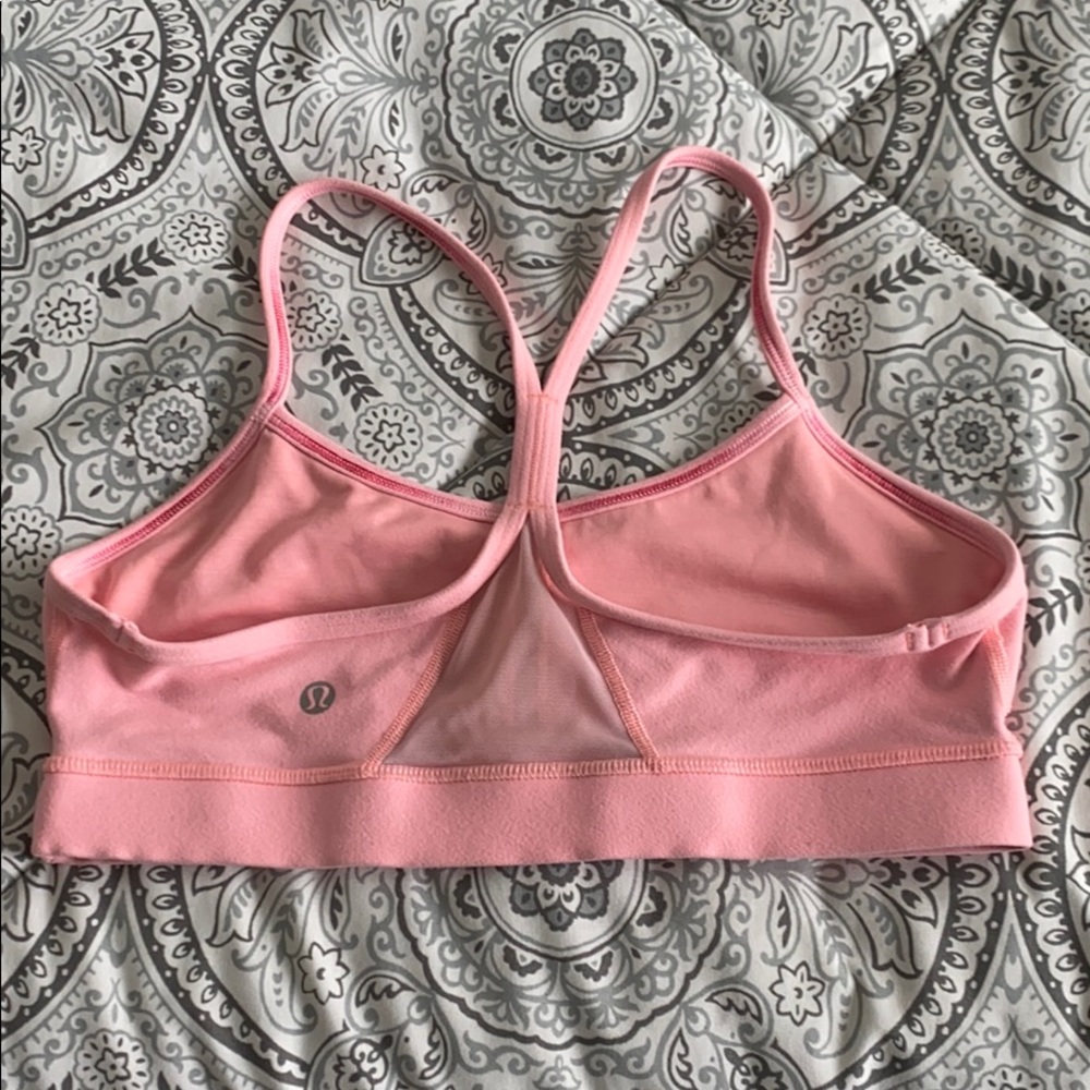 Lululemon size 6 pink racer back women sports bra